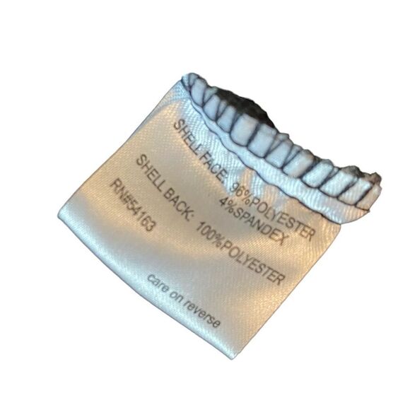 Calvin Klein Sz L NWT Black Metallic Pattern Windbreaker Raincoat Trench Coat - Picture 7 of 7